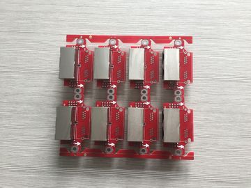 سعر جيد UL 94V0 FR4 تجميع لوحة الدوائر الإلكترونية Red Soldermask PCB Assembly Service الانترنت
